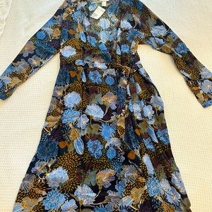 H&M Floral Long Sleeved Dress